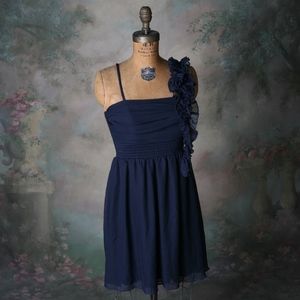 Jodi Kristopher Dress Navy Size Small